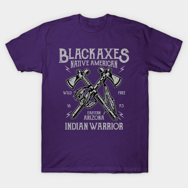 Black Axes T-Shirt by lionkingdesign